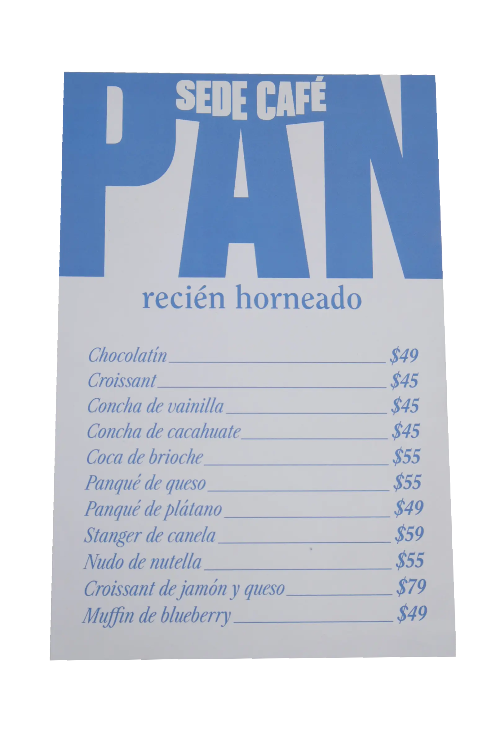 Sede Café Precios